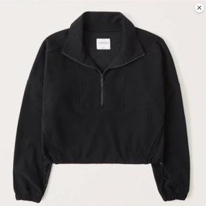 Abercrombie & Fitch Women's Cinched Contour Half-Zip Sweatshirt